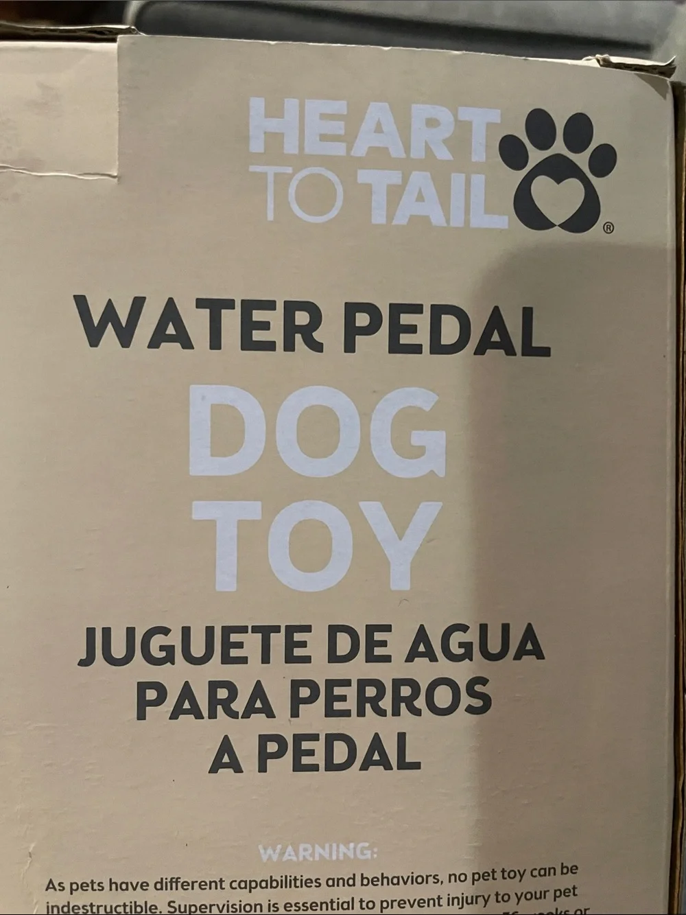 Heart To Tail Aldi Blue & White Water Pedal Dog Toy